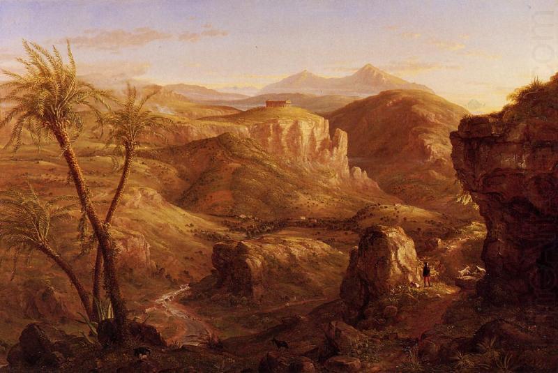 Thomas Cole The Vale and Temple of Segesta china oil painting image
